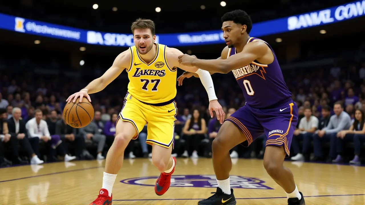 Lakers vencem Cavs com show de Doncic e recorde histórico de LeBron